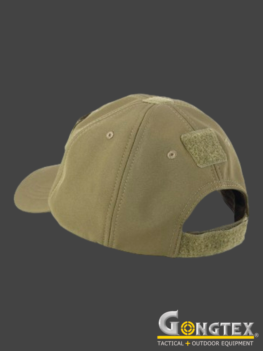 Бейсболка (кепка) демисезонная Gongtex Softshell Cap Waterproof с велкро панелью. Олива