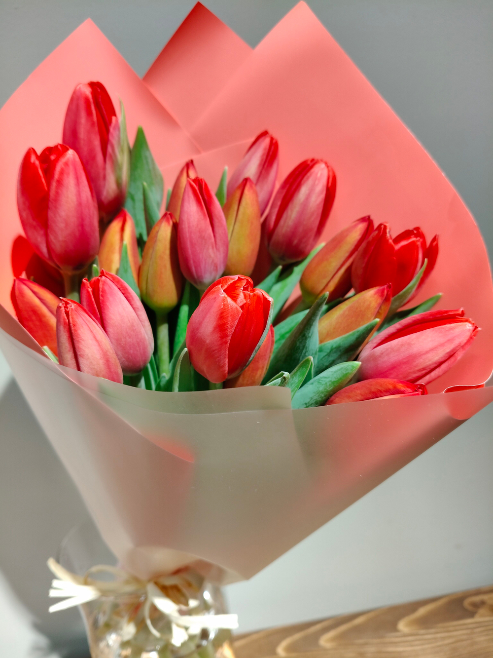 Букет из 35 тюльпанов