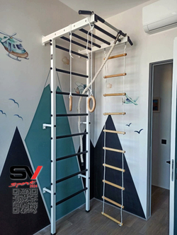 Монтаж шведской стенки Sv Sport в бетонные, кирпичные стены