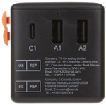 Зарядное устройство Tessan TS-WTA01 USB Type-C, USB 15 Вт черный