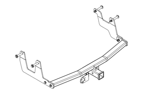 Фаркоп на Renault Dokker под квадрат 2017- (без электрики, паспорт/сертификат в комплекте) Автос.RN 17B
