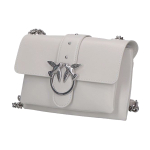 Сумка Pinko Soft Series Chain Swallow Silver Buckle Cowhide Messenger Bag Messenger Shoulder Bag Mini White, 1P21KU-Y5FF-I09