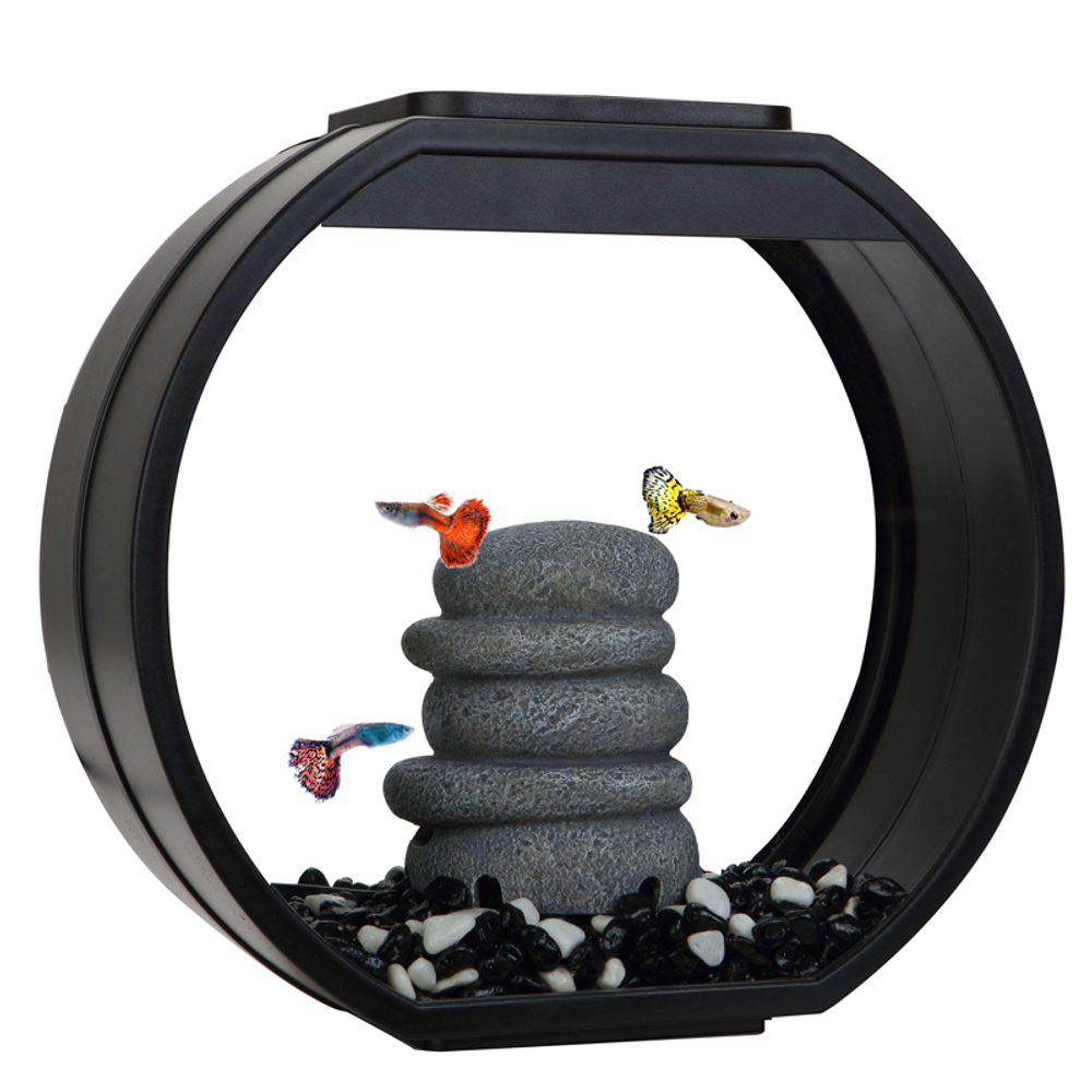 Аквариум Deco O Mini UPG, черный, 10л, 334*142*310мм, AA Aquarium