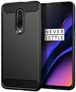 Чехол для OnePlus 7 Pro цвет Black (черный), серия Carbon от Caseport