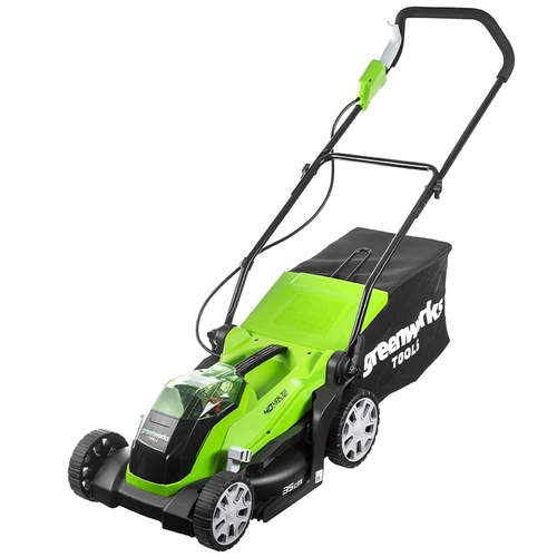 Газонокосилка аккумуляторная Greenworks Арт. 2501907, 40V, 35 см