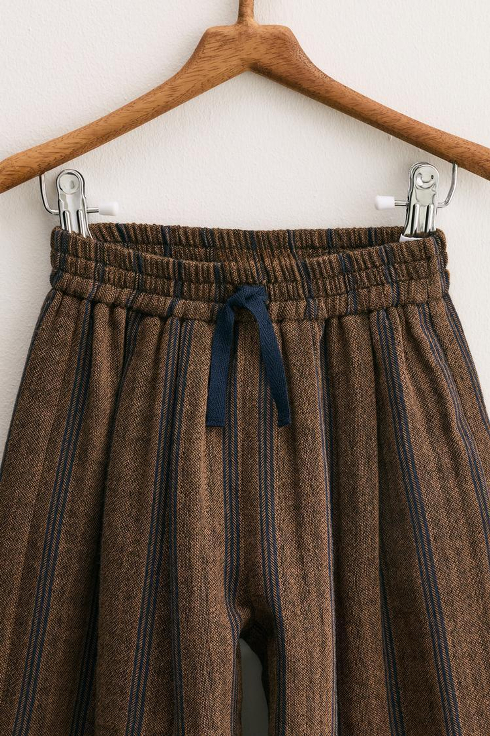 ZARA TIMELESS — БРЮКИ В ПОЛОСКУ, РЫЖЕВАТО-КОРИЧНЕВЫЙ