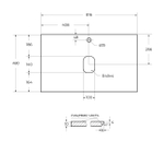 Мебель для ванной со столешницей и накладной раковиной Cezares SLIDER 80 Bianco Opaco SLIDER-800-1C-SO-BO