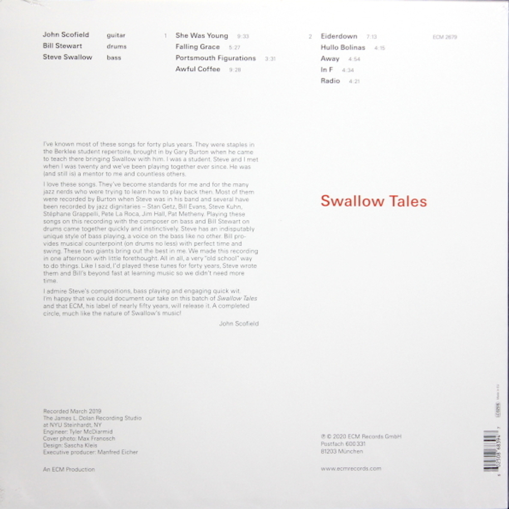 John Scofield, Bill Stewart, Steve Swallow / Swallow Tales (LP)