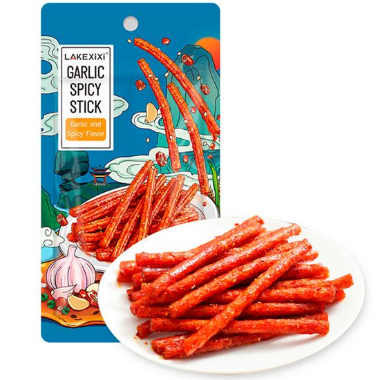 Соевое мясо Lakexixi Пряная палочка Garlic and Spicy (Чесночно-Пряный) 92г (Китай)