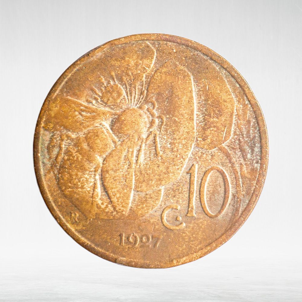 Italy 10 Centesimi 1927 R "Victor Emmanuel III",VF
