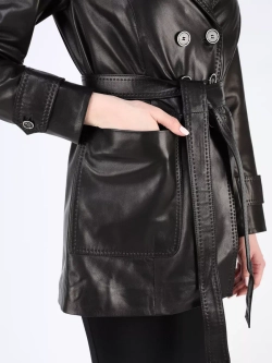 Кожаная куртка демисезонная пиджак