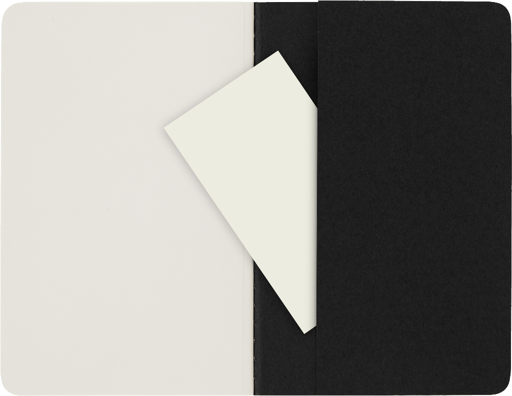 Блокнот Moleskine CAHIER JOURNAL Pocket 9x14см нелинованный черный (3шт.)