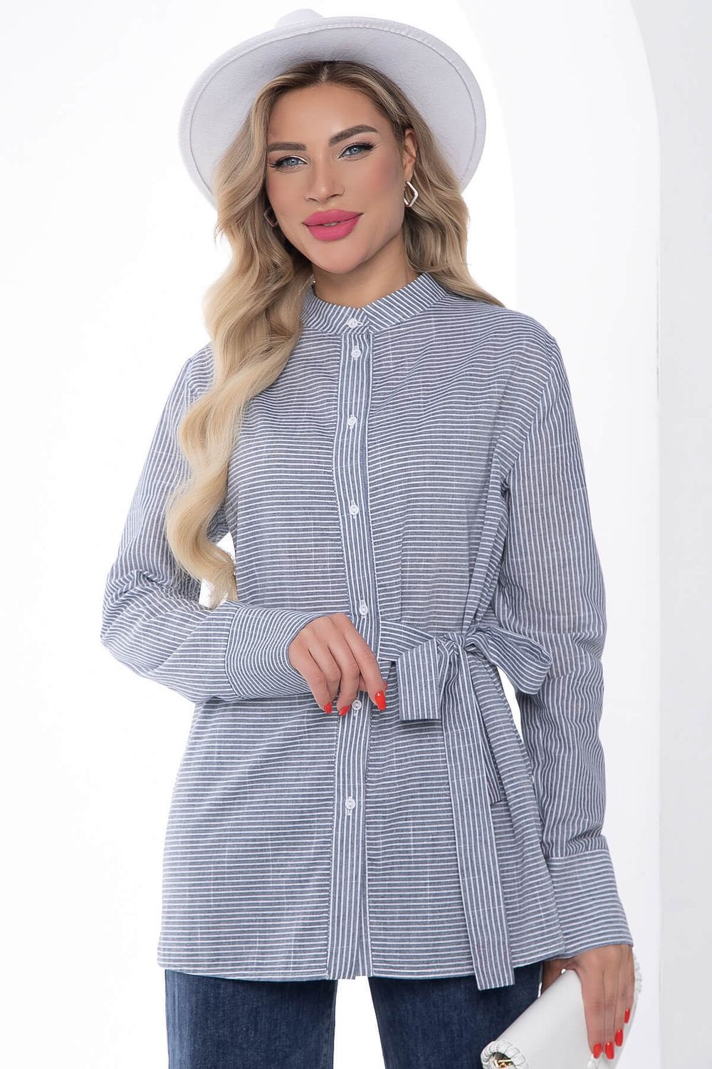 Рубашка "Очаровательная" (серая) Б8996 LT Collection