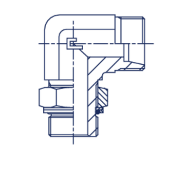 Штуцер FRG90 DS06 BSP 1/4 (корпус)