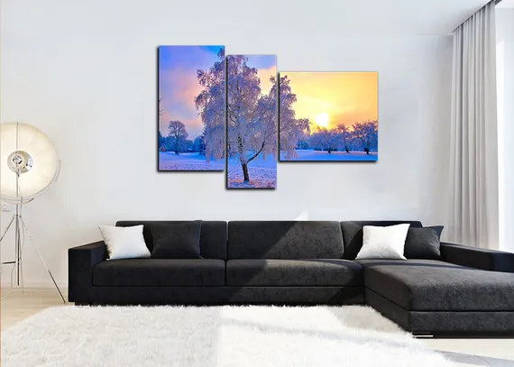 Модульная картина "Зимушка"