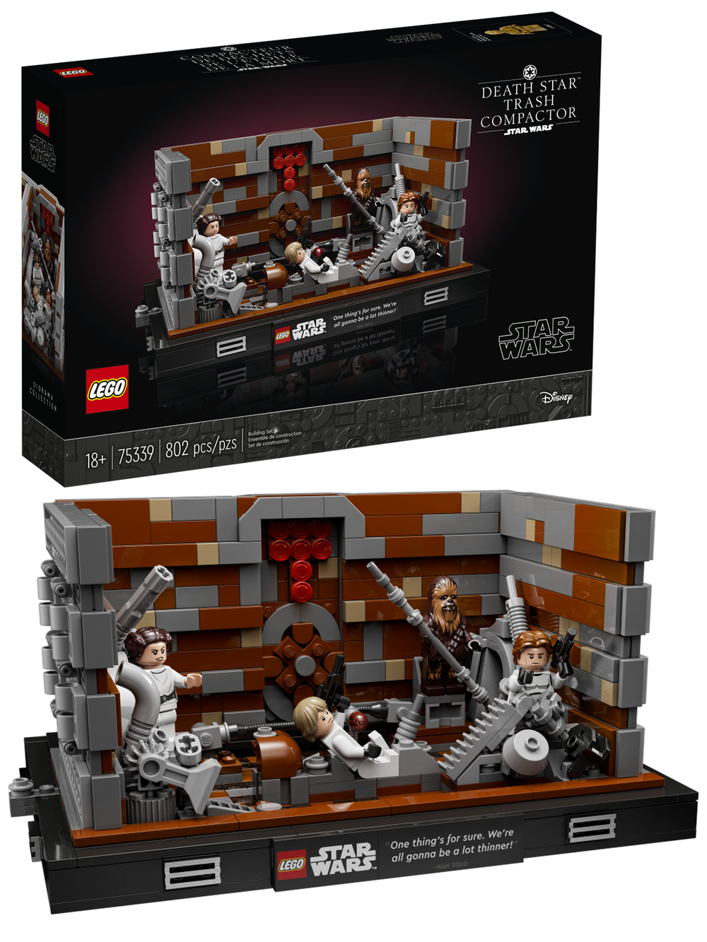 Конструктор лего Star Wars 75339 "Уплотнитель мусор Звезда Смерти"