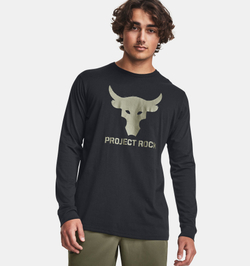 Лонгслив Мужской Under Armour UA PJT ROCK BRAHMA BULL LS-BLK