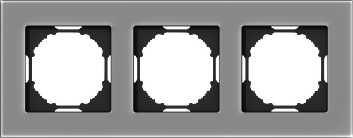 Рамка 3-я, Natural дымчатое стекло, серия A07