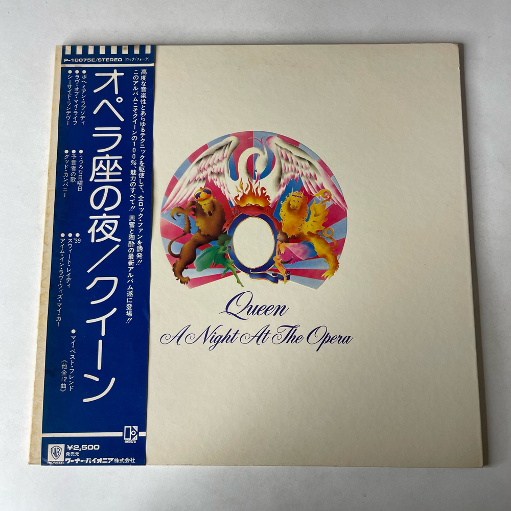 Винтажная виниловая пластинка LP Queen A Night At The Opera (Япония 1975) (Оби)