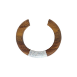 Браслет Nature Bijoux, Okawa, кафф из дерева роблес с перламутром, NB26.1-13-44481 (коричневый)