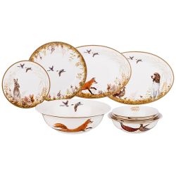 СЕРВИЗ СТОЛОВЫЙ LEFARD "ОХОТА" НА 6 ПЕР. 23 ПР. (КОР=1НАБ.)