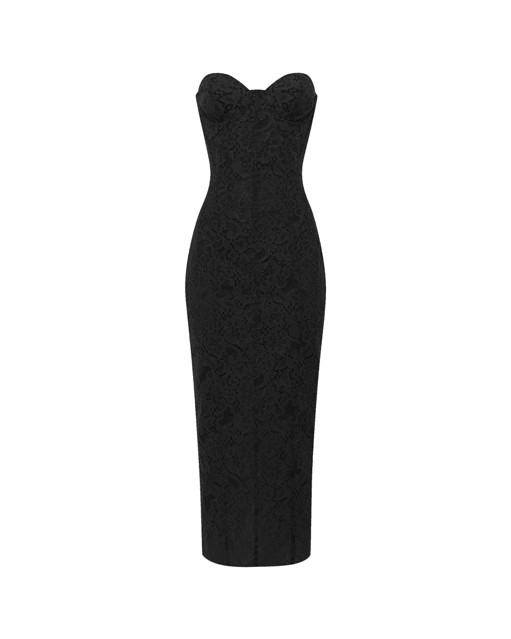 Платье миди корсетное из кружева