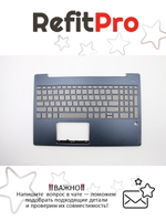 Верхняя панель с клавиатурой (топкейс) для ноутбука Lenovo IdeaPad S540-15IWL . раскладка - русская, с подсветкой, синяя (5CB0U42619), оригинал