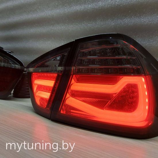 Задние фонари для BMW 3 E90 (05-08) LED Red Smoke