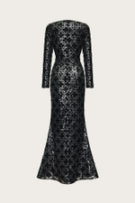 ПЛАТЬЕ ИЗ СЕТКИ, РАСШИТОЙ ПАЙЕТКАМИ