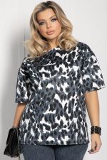 Блуза Стефано (черно-белая) Б12594-20 LT Collection