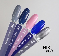 Гель лак NIK nails Podo Seria 34 8 g