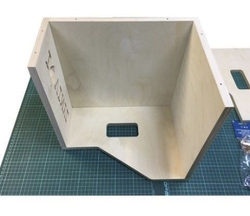 Ящики (2 шт.) для хранения до 100 х 2 виниловых пластинок I.LOVE.VINYL, бежевый, без покраски (2ILVBOX100)