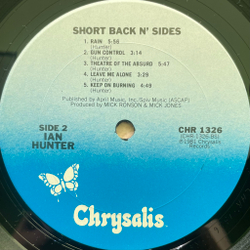 Виниловая пластинка Ian Hunter ‎– Short Back N' Sides LP