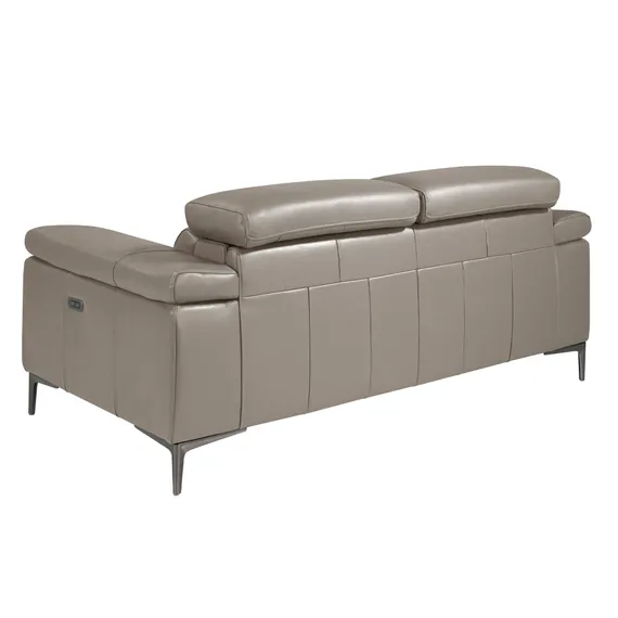 Двухместный диван с реклайнером Angel Cerda 5320-2P, серая кожа