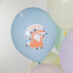 Шар (12''/30 см) Мяу, Лис Ми, Поздравляю, Ассорти, макарунс, 1 ст, 25 шт.