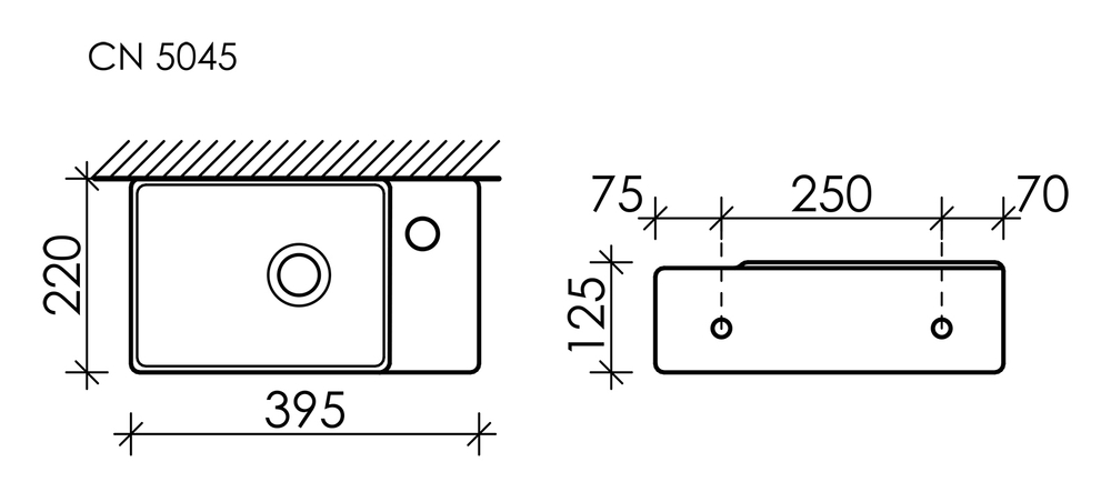 Раковина Ceramica Nova Element 39 см CN5045 белая