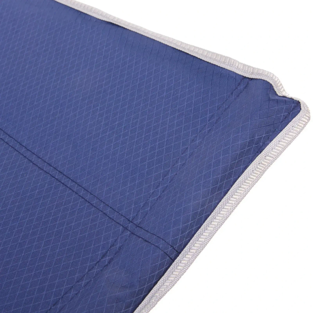 Раскладушка кемпинговая складная с матрасом 188*66*49 см, серый-синий