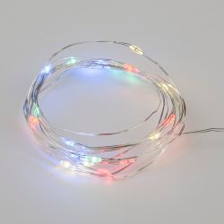 ULD-S0200-020-SСB-2AA MULTI IP20 DEW Гирлянда светодиодная на батарейках 2AA не в-к. Роса. 2м. 20 светодиодов. Разноцветный свет. Провод медный. TM Uniel