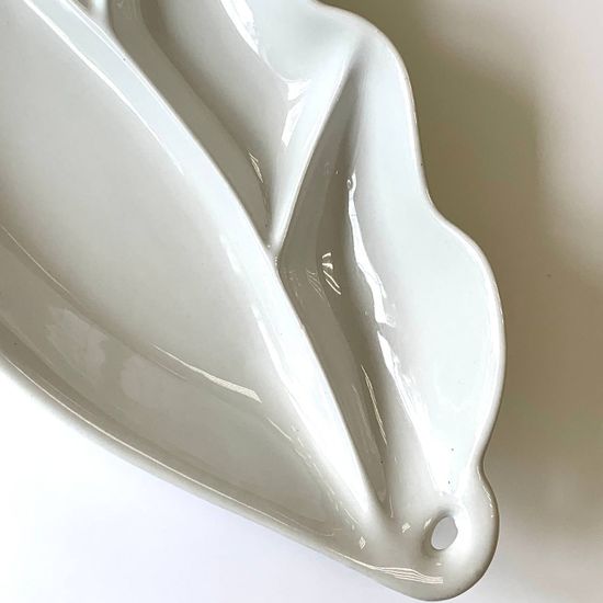 Менажница "Листопад", белая, 28,5 см