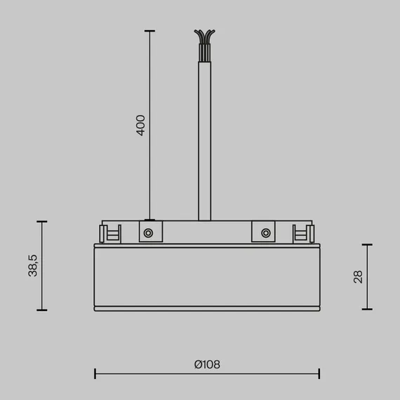 Источник напряжения встраиваемый Basity 48В, 100Вт, черный, Dali Technical tra172dr-100w-dd-b