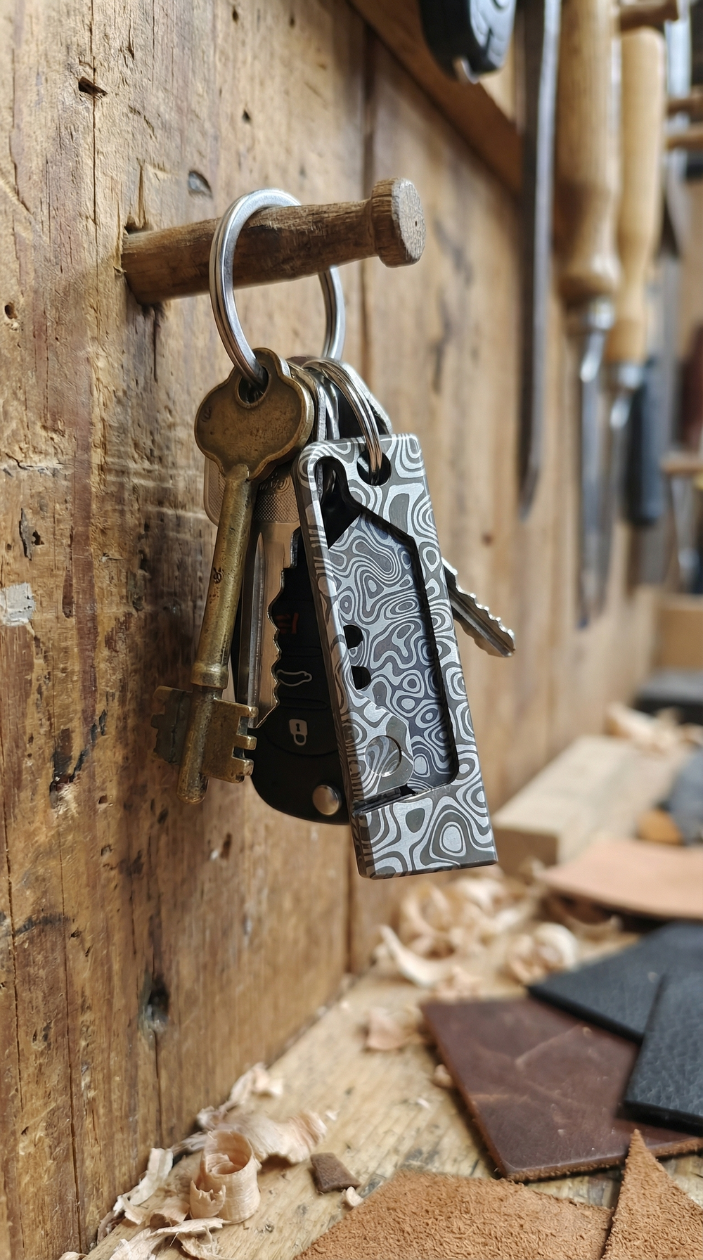 Нож для сменных трапециевидных лезвий. Волны