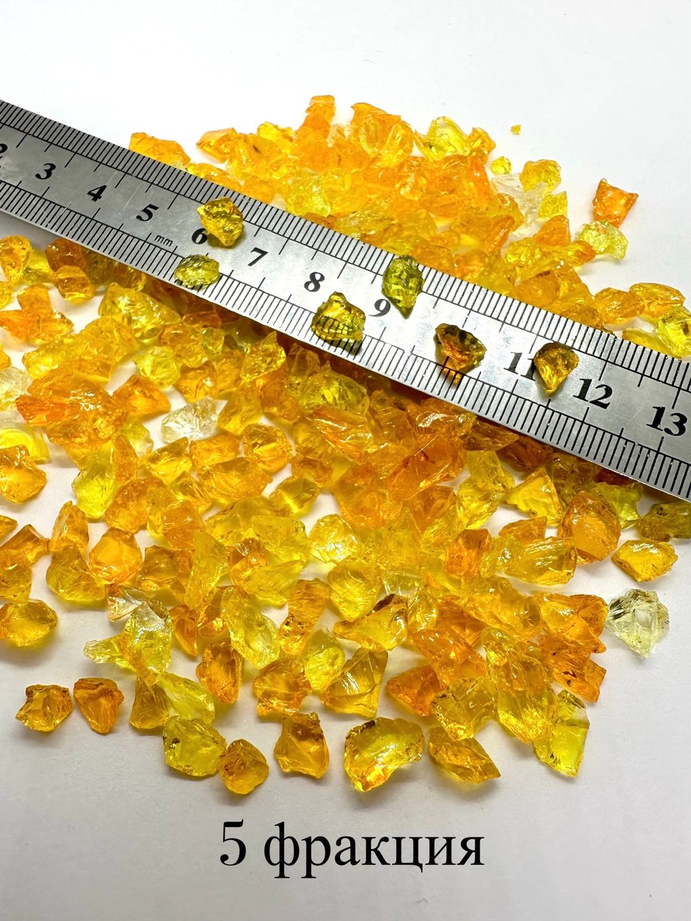 Стеклянная крошка Желто-Оранжевая 5