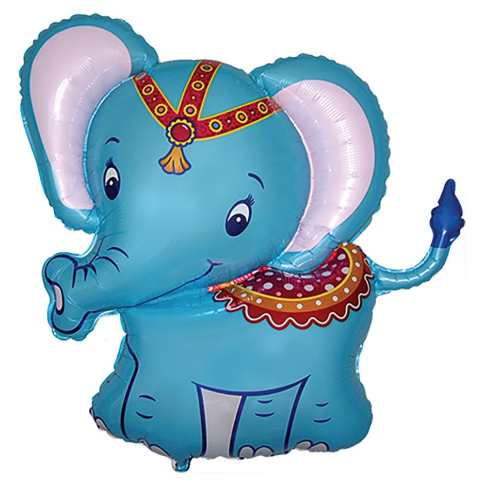 Шар Фольгированный Слоник голубой (Голубой)