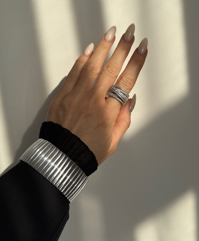 Кольцо ФИАНИТЫ silver