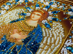 Ткань с нанесенной авторской схемой Образ Святого Ангела Хранителя (золото) (+инструкция)