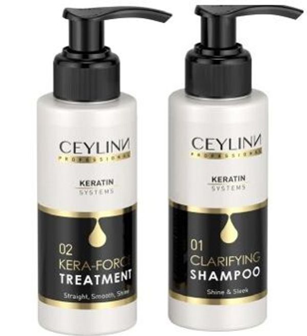 Набор для ухода за волосами CEYLINN с кератином, 1000 мл Х 2