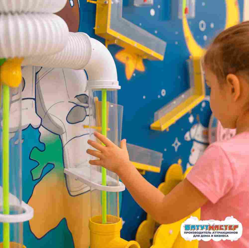 Пневмолабиринт детский «Лунная экспедиция», 2,44×0,5×2,44 м