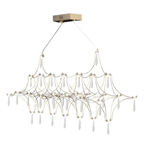 SL6603.203.17 Светильник подвесной ST-Luce Золотистый/Прозрачный LED 1*17W 4000K GRAVETTA