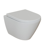 Унитаз подвесной безободковый WAVE WEST Tornado3.0 сид. дюропласт, м/л, быстр, БЕЛЫЙ глянец (L)