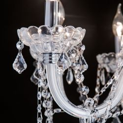 Citilux Финка CL353181 Люстра стеклянная подвесная Белая